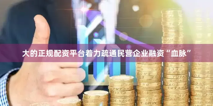 大的正规配资平台着力疏通民营企业融资“血脉”